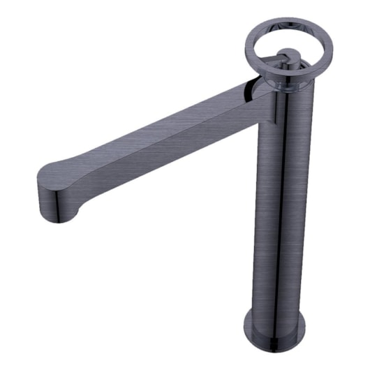 Misturador Monocomando Para Lavatório Bica Alta Rb6212 Cromado Com Esfera Quartzo Rosa Rubinettos - Imagem principal - 1bf99b89-6500-4eea-a6c5-5e7b0776cbbd