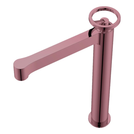 Misturador Monocomando Para Lavatório Bica Alta Rb6212 Cromado Com Esfera Quartzo Rosa Rubinettos - Imagem principal - 68f5f496-4859-4bb5-964b-c9ea7f666df4
