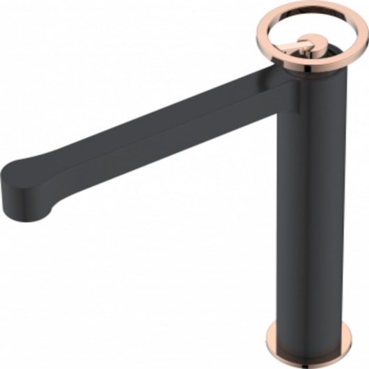 Misturador Monocomando Para Lavatório Bica Alta Rb6216 Black Matte E Rose Gold Rubinettos - Imagem principal - 55fd25e8-53fb-44de-bbe2-b37fd5c5ee91