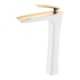 Misturador Monocomando Para Lavatório Bica Alta Rb8906 Branco E Dourado Rubinettos - a391cf3b-c76b-4dbd-9bd1-011a89ec51a5