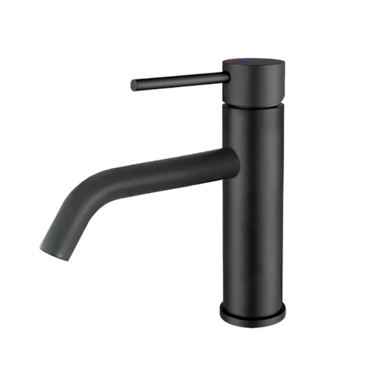Misturador Monocomando Para Lavatório Bica Baixa Black Matte Drop - Imagem principal - f78fbed0-0282-42d8-be36-f9d203709be2