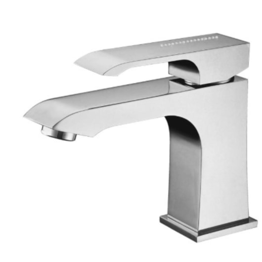 Misturador Monocomando Para Lavatório Bica Baixa Com Cristais Rb1706 Cromado Rubinettos - Imagem principal - f04cbbb9-5c09-4c65-b0e2-1fdace60a7ba