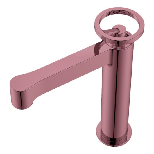 Misturador Monocomando Para Lavatório Bica Baixa Com Esfera Quartzo Rosa Rb6211 Rose Matte Rubinettos - Imagem principal - 567d9c74-608e-4d51-a803-ce5df637f8d3