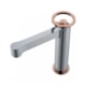 Misturador Monocomando Para Lavatório Bica Baixa Com Esfera Quartzo Rosa Rb6213 Aço Escovado Rose Gold Rubinettos - 7b26d2fa-6605-40a0-a10e-92dd8cea218b