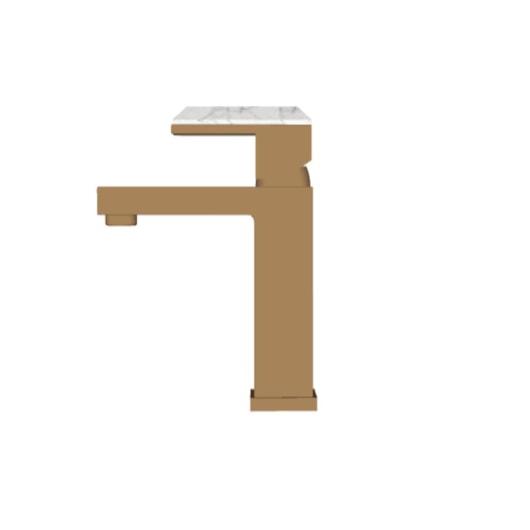 Misturador Monocomando Para Lavatório Bica Baixa Com Pedra Howlita Branca Rb1805n Fendi Matte Rubinettos - Imagem principal - b68b86ba-06fa-48b7-a22f-31665e4ddf5d