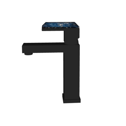 Misturador Monocomando Para Lavatório Bica Baixa Com Pedra Sodalita Sodalita Rb1805nb Black Matte Rubinettos - Imagem principal - ef25ef8f-4dc8-4f14-8ab9-a7da88b03bc7