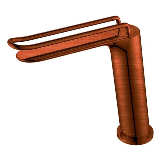 Misturador Monocomando Para Lavatório Bica Baixa Kr016 Cobre Escovado Kromma - Imagem principal - 9cd1aef8-8aa6-471d-a847-c70a4333c451