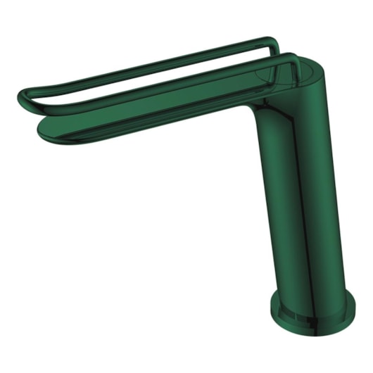 Misturador Monocomando Para Lavatório Bica Baixa Kr016 Verde Araucária Matte Kromma - Imagem principal - 60e44130-a136-47aa-923f-f154fd1120d5
