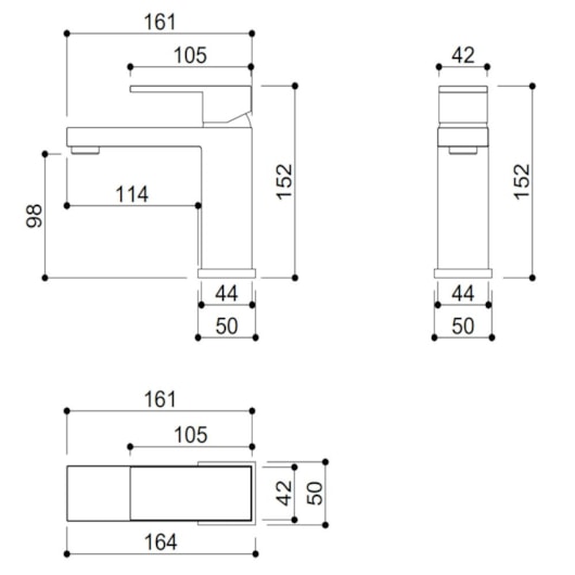 Misturador Monocomando Para Lavatório Bica Baixa Kr225n Azul Matte Kromma - Imagem principal - 09ea5787-5b5e-41a0-bc36-658b84d5ae6e