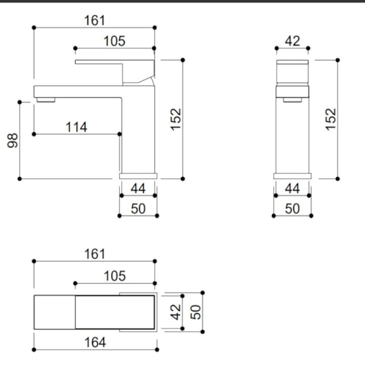 Misturador Monocomando Para Lavatório Bica Baixa Kr225n Cromado Kromma - Imagem principal - 6f8e7ab1-042d-4122-8a20-ce3c3f597f46