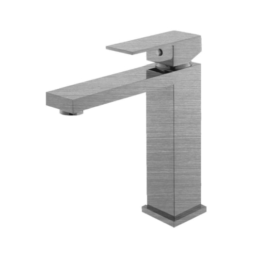 Misturador Monocomando Para Lavatório Bica Baixa Kr275 Aço Escovado Kromma - Imagem principal - b846f165-cc23-46dd-9ff4-f0ccb4007a5a
