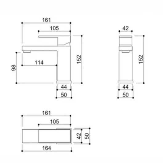 Misturador Monocomando Para Lavatório Bica Baixa Kr275 Black Matte Kromma - Imagem principal - c9c886cb-d4f5-40c5-8e01-f403f0d71a5d