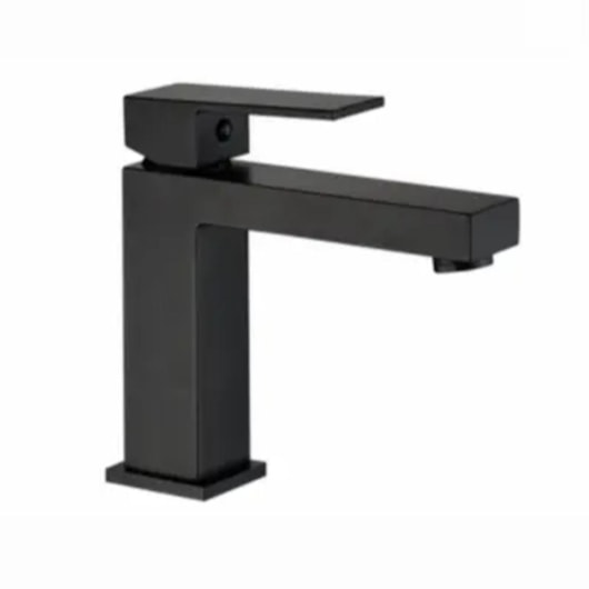 Misturador Monocomando Para Lavatório Bica Baixa Kr275 Black Matte Kromma - Imagem principal - 43da783a-3fb7-4393-808f-5695b765c1ae