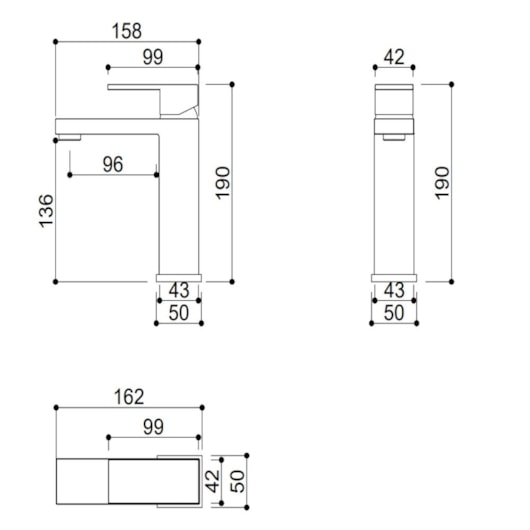 Misturador Monocomando Para Lavatório Bica Baixa Kr275 Branco Matte Kromma - Imagem principal - f58611dc-28d8-4150-83bc-ba18121c35b9