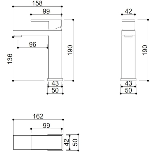 Misturador Monocomando Para Lavatório Bica Baixa Kr275 Cromado Kromma - Imagem principal - 311fb2a6-af38-4944-82f9-d72543cd8eac