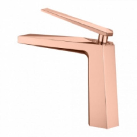 Misturador Monocomando Para Lavatório Bica Baixa Kr277 Rose Gold Kromma - Imagem principal - 3f56049a-e0ab-477a-b308-b098842549fa