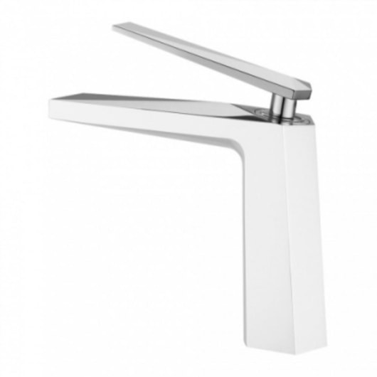 Misturador Monocomando Para Lavatório Bica Baixa Kr485 Branco E Cromado Kromma - Imagem principal - c1807890-5ba2-4212-8229-2b199754ed9b