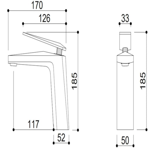 Misturador Monocomando Para Lavatório Bica Baixa Kr577 Black Matte Kromma - Imagem principal - c3bdd7fb-c3a7-4e79-9368-d5bb5281ad38