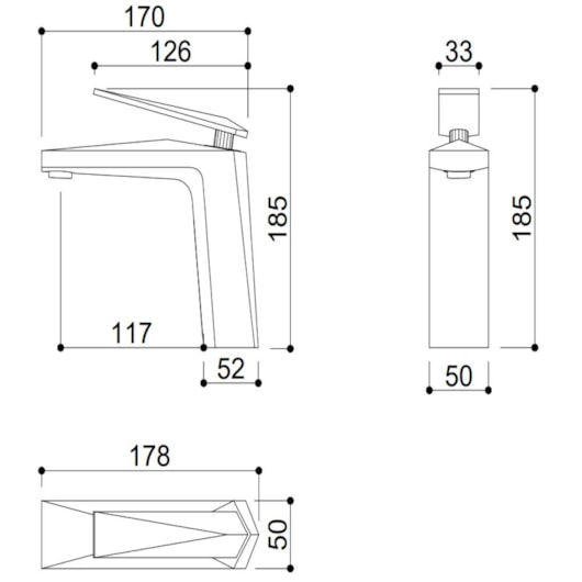 Misturador Monocomando Para Lavatório Bica Baixa Kr577 Branco Matte Kromma - Imagem principal - 9421c2ac-bfbc-48e0-84c5-1f2aee23ab42