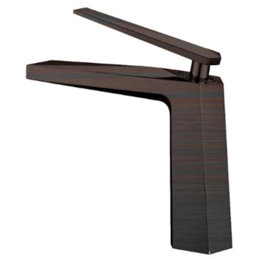 Misturador Monocomando Para Lavatório Bica Baixa Kr577 Ébano Escovado Kromma - Imagem principal - a552ed6b-9075-4491-b5c6-0cd2b1bcc4ac