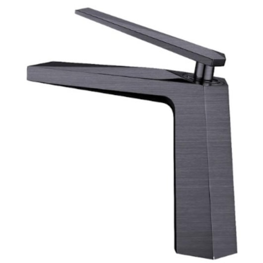 Misturador Monocomando Para Lavatório Bica Baixa Kr577 Titânio Escovado Kromma - Imagem principal - 29ed410b-c037-498c-82f0-cde357d92f72