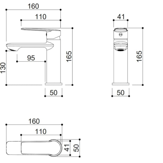 Misturador Monocomando Para Lavatório Bica Baixa Kr645n Rose Gold Kromma - Imagem principal - 37d110e9-2a88-4118-8e54-534d88352068
