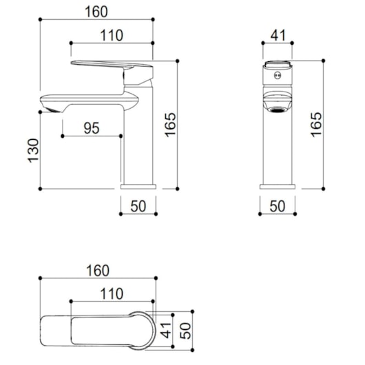 Misturador Monocomando Para Lavatório Bica Baixa Kr675n Black Matte Kromma - Imagem principal - a14a3c81-7592-465d-8c19-9dc4c3b94462