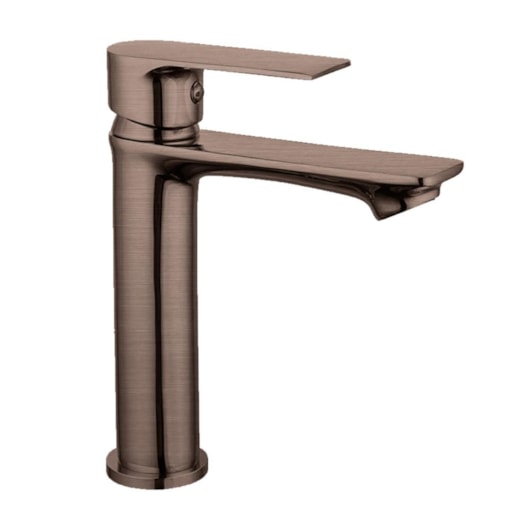Misturador Monocomando Para Lavatório Bica Baixa Kr675n Bronze Hera Escovado Kromma - Imagem principal - 32e11fdd-50f5-4f6c-9437-e8b36244d769