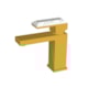 Misturador Monocomando Para Lavatório  Bica Baixa Rb1806n Dourado E Howlita Branca Rubinettos - 62fcdf9a-5726-408f-81ae-56169deafe04