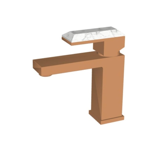 Misturador Monocomando Para Lavatório  Bica Baixa Rb1807n Rose E Howlita Branca Rubinettos - Imagem principal - a24613f8-44b8-42f9-be4e-a1cfa0c3bfd4
