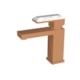 Misturador Monocomando Para Lavatório  Bica Baixa Rb1807n Rose E Howlita Branca Rubinettos - cd7ce72b-6086-4531-8267-ec10a21b9fa7