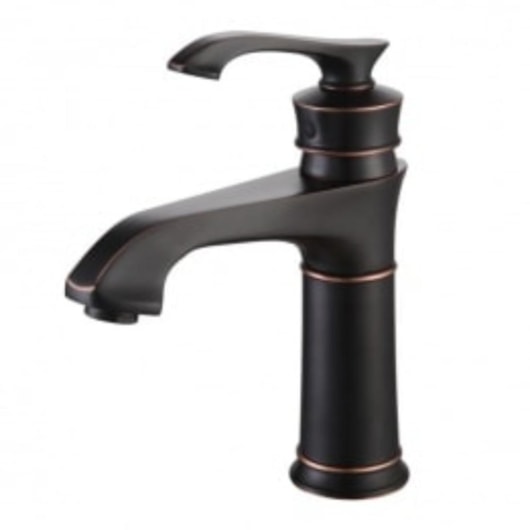 Misturador Monocomando Para Lavatório Bica Baixa Rb8991 Ébano Escovado Rubinettos - Imagem principal - 06dce10e-9122-44c3-93cc-c6423297c74c