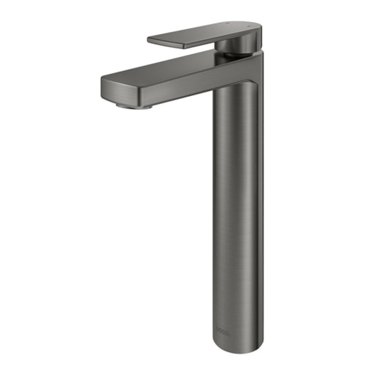 Misturador Monocomando Para Lavatório De Mesa Argon Bica Alta Grafite Escovado Docol - Imagem principal - 21fb2222-1dd9-483d-b22a-d00274ed6d84