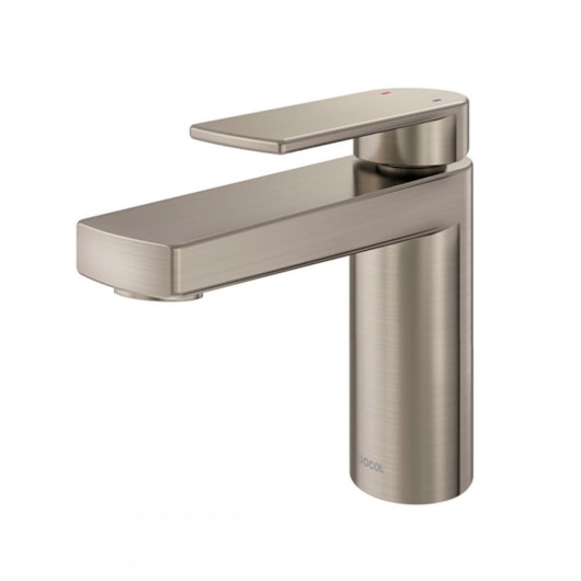 Misturador Monocomando Para Lavatório De Mesa Argon Bica Baixa Cobre Escovado Docol - Imagem principal - b11a3365-0af9-45ad-8b55-f2585562e544
