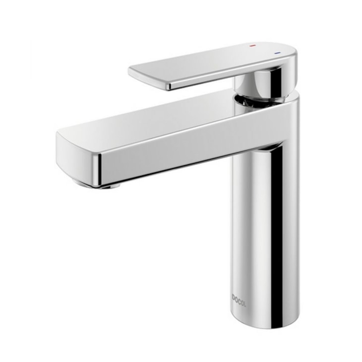 Misturador Monocomando Para Lavatório De Mesa Argon Bica Baixa Cromada Docol