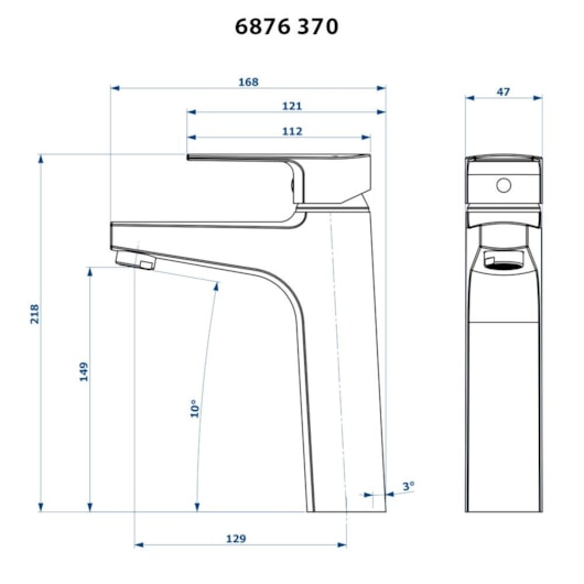 Misturador Monocomando Para Lavatório De Mesa Bica Alta Bold 370 6876 Black Fani - Imagem principal - 56b73641-8422-409b-8c06-4bc832dd7424