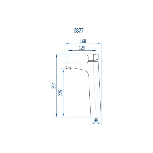 Misturador Monocomando Para Lavatório De Mesa Bica Alta Bold 370 6877 Preto Fosco Fani - Imagem principal - 325162e0-5549-4a54-8615-27c97c30bd53