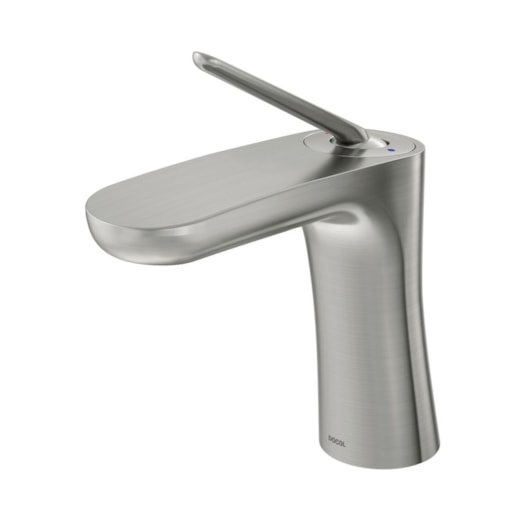 Misturador Monocomando Para Lavatório De Mesa Bica Baixa Skyline Níquel escovado Docol - Imagem principal - 3452b0ff-54a9-43a5-938f-86a370058d62