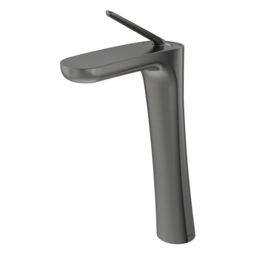 Misturador Monocomando Para Lavatório De Mesa Kaila Bica Alta Grafite Escovado Docol - Imagem principal - 555e1b87-e620-409e-b629-6cc4af964551