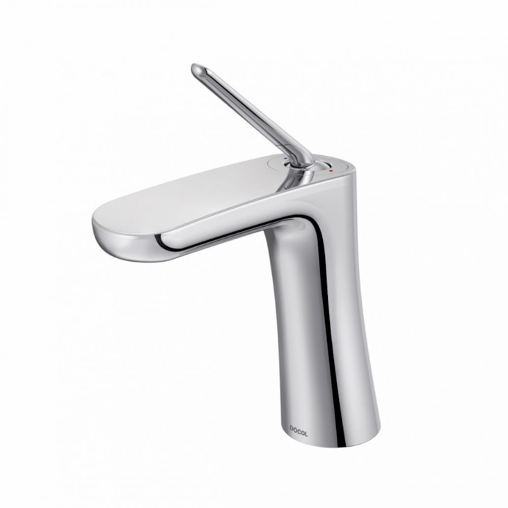 Misturador Monocomando Para Lavatório De Mesa Kaila Bica Baixa Cromada Docol