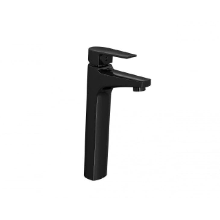 Misturador Monocomando Para Lavatório De Mesa Level Bica Alta Black Noir Deca