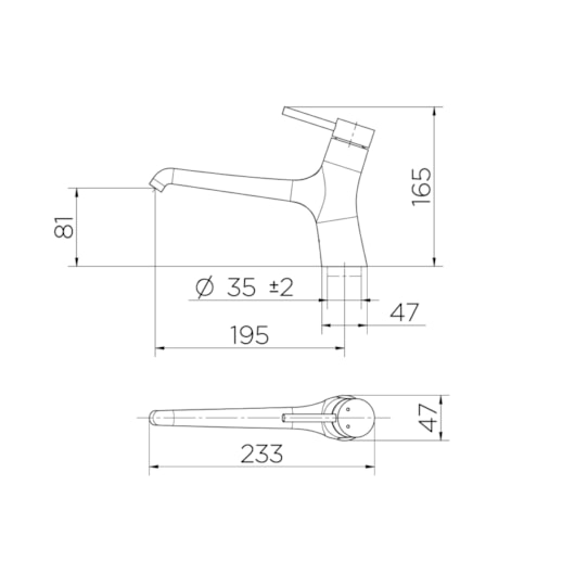 Misturador Monocomando Para Lavatório De Mesa Mantis Grafite Grid Escovado Docol - Imagem principal - d5932f3b-5102-434a-86c2-191033ae0d30