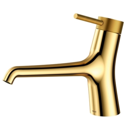 Misturador Monocomando Para Lavatório De Mesa Mantis Ouro Grid Polido Docol - Imagem principal - 0201e716-43e0-4a0f-9ed8-610aaf72295a