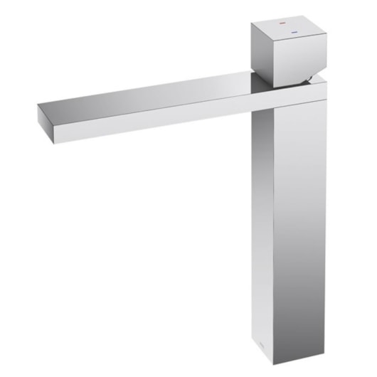 Misturador Monocomando Para Lavatório De Mesa Mínima Bica Alta Cromada Docol - Imagem principal - f12a06a4-d55b-4d57-be83-83986ae9bb48