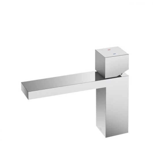 Misturador Monocomando Para Lavatório De Mesa Mínima Bica Baixa Cromada Docol - Imagem principal - 50e8326c-6491-4a64-87cd-9ead3c19f71a