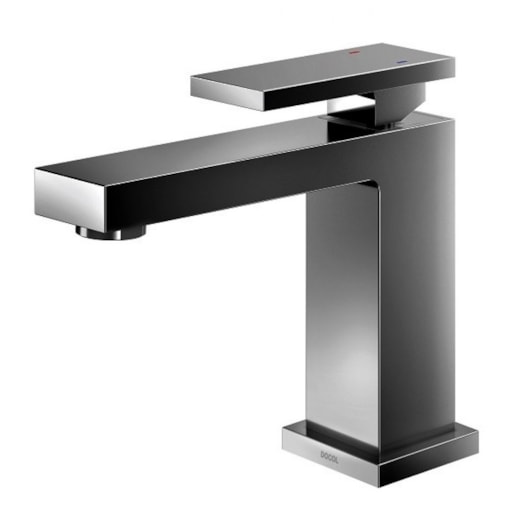 Misturador Monocomando Para Lavatório De Mesa New Edge Bica Baixa Grafite Polido Docol - Imagem principal - 55156fea-27ce-4470-9592-125cae5408af