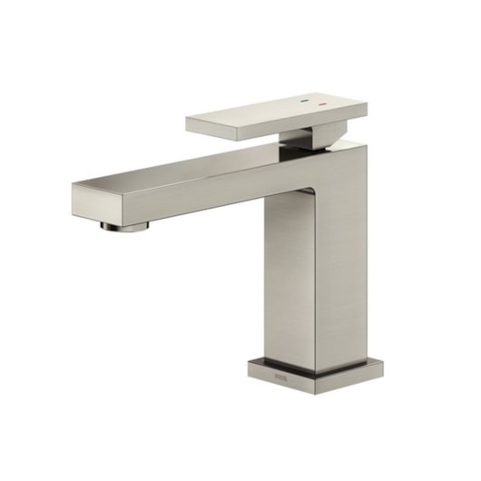Misturador Monocomando Para Lavatório De Mesa New Edge Bica Baixa Níquel Escovado Docol - Imagem principal - ae4d956d-1a74-417e-a93b-71cb777a3d5a