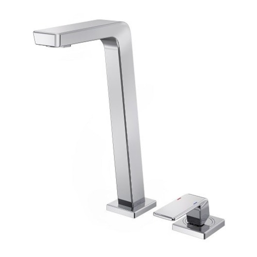 Misturador Monocomando Para Lavatório De Mesa Vougan Bica Alta Cromada Docol - Imagem principal - 396737a3-bc74-4230-ac6a-a8b35cab9f86
