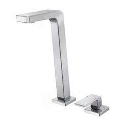 Misturador Monocomando Para Lavatório De Mesa Vougan Bica Alta Cromada Docol