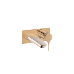 Misturador Monocomando Para Lavatório de Parede Insígnia Rose Gold Roca